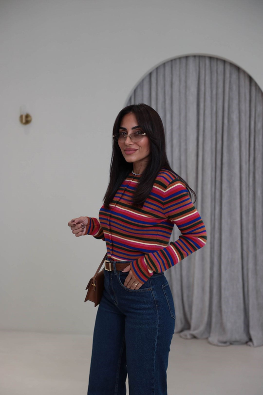 5611 Soho Çok Renkli Hırka RENKLİ