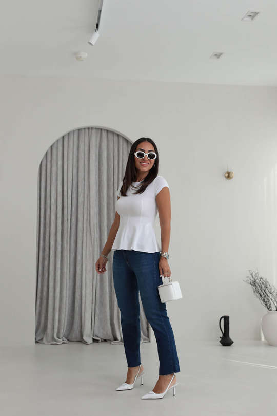 Poe MomFit Jean KOYU MAVİ
