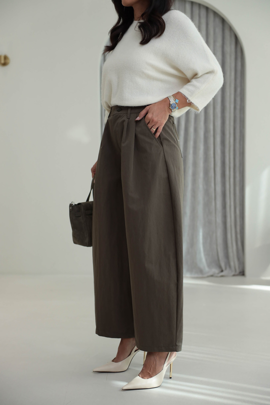 1497 Pileli Bagy Pantolon HAKİ YEŞİL
