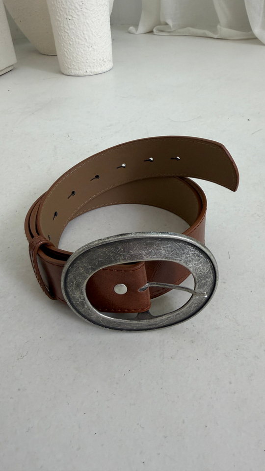 2559 Metal Oval Tokalı Kemer TABA