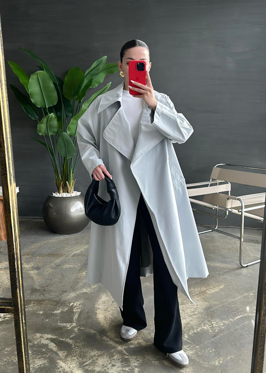 Alixie Trençkot GRİ