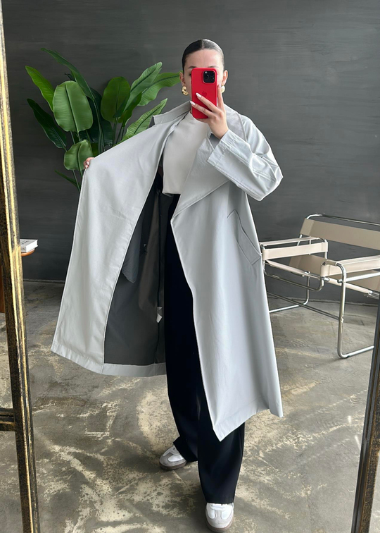 Alixie Trençkot GRİ