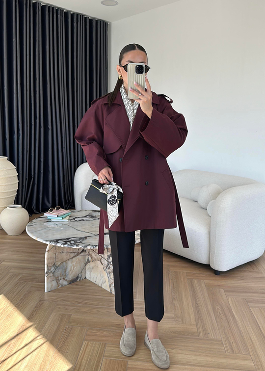 Ara Boy Premium Trençkot BORDO
