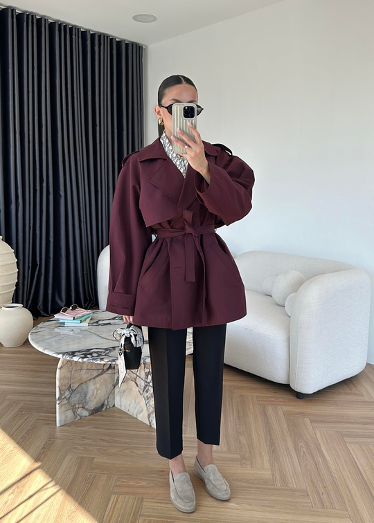 Ara Boy Premium Trençkot BORDO