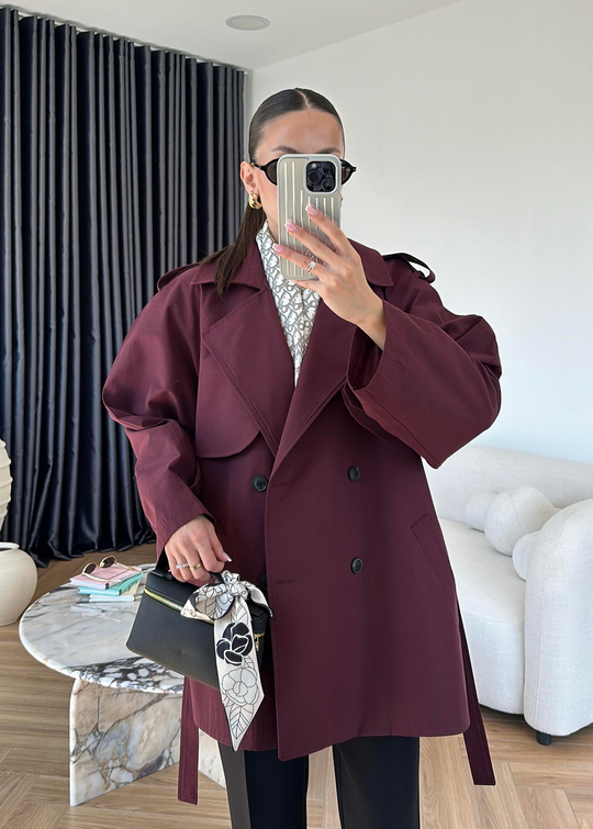 Ara Boy Premium Trençkot BORDO