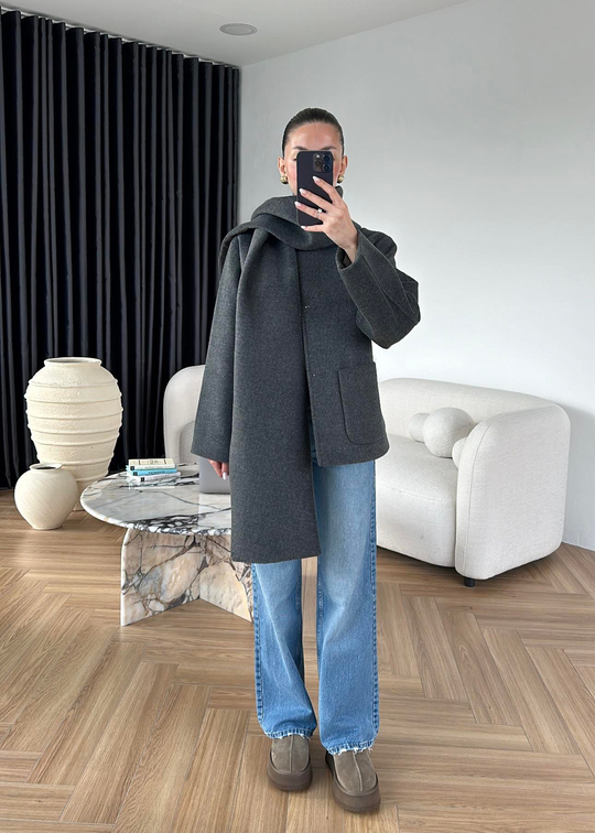 Atkılı Premium Kaban ANTRASİT