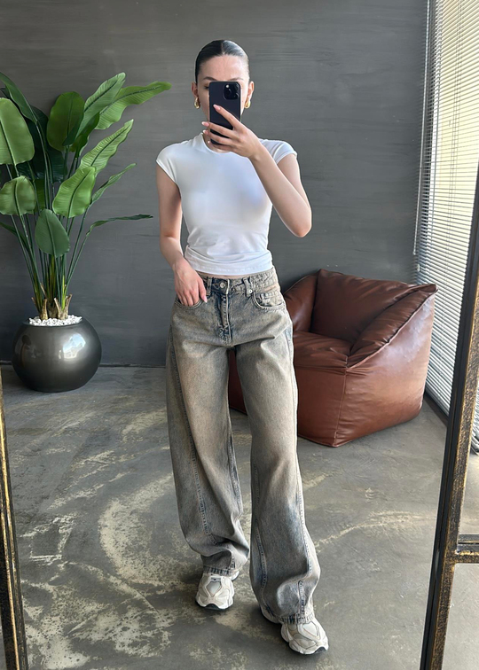 Baggy Jean KAHVE