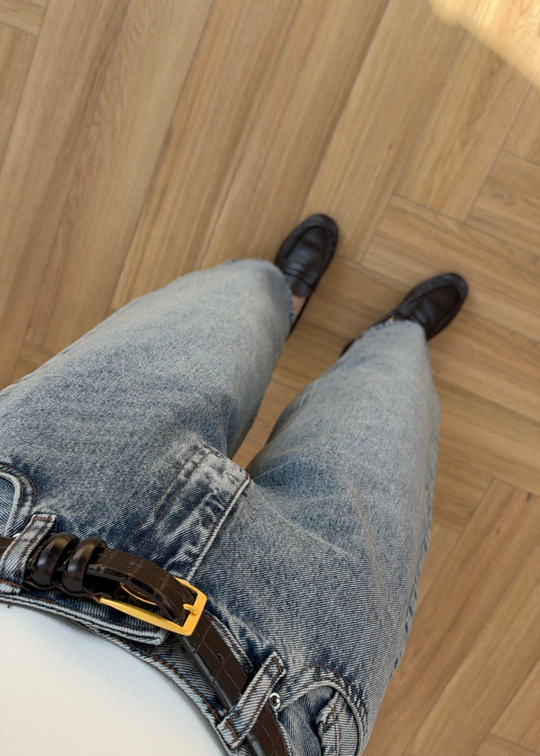 Balon Jean BUZ MAVİ