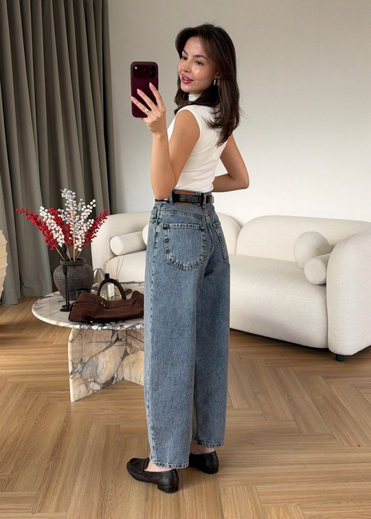 Balon Jean BUZ MAVİ