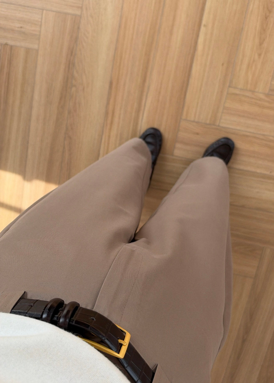 Balon Kesim Kumaş Pantolon CAMEL
