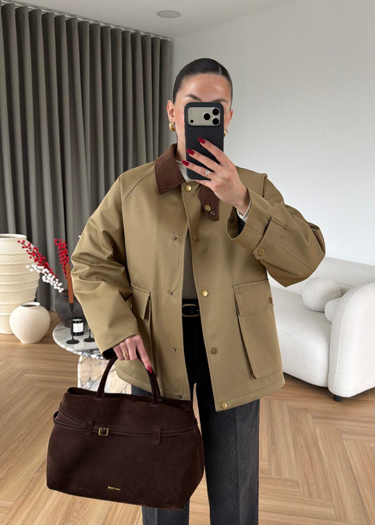 Barbour Kapitone Dolgulu Ceket HAKİ