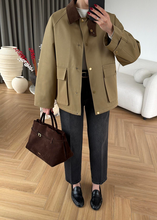 Barbour Kapitone Dolgulu Ceket HAKİ