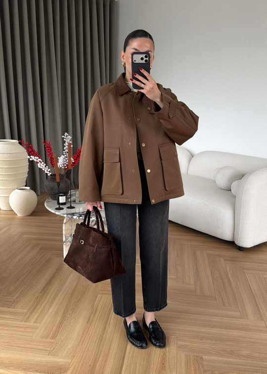 Barbour Kapitone Dolgulu Ceket KAHVE