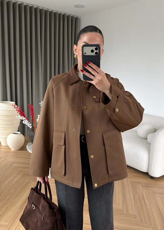 Barbour Kapitone Dolgulu Ceket KAHVE