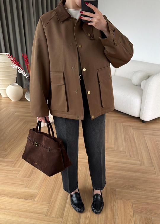 Barbour Kapitone Dolgulu Ceket KAHVE