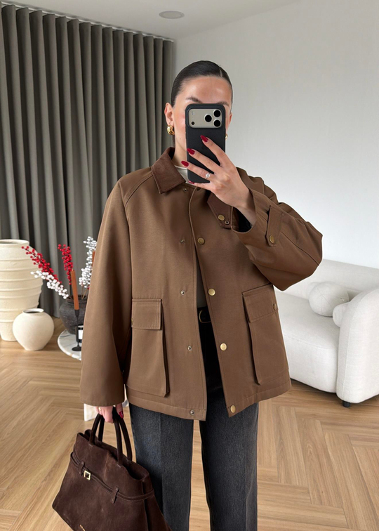 Barbour Kapitone Dolgulu Ceket KAHVE
