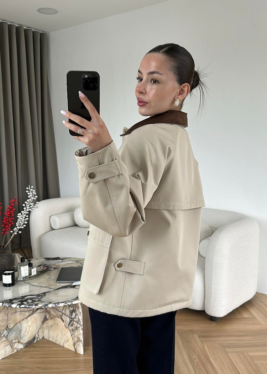 Barbour Kapitone Dolgulu Ceket TAŞ