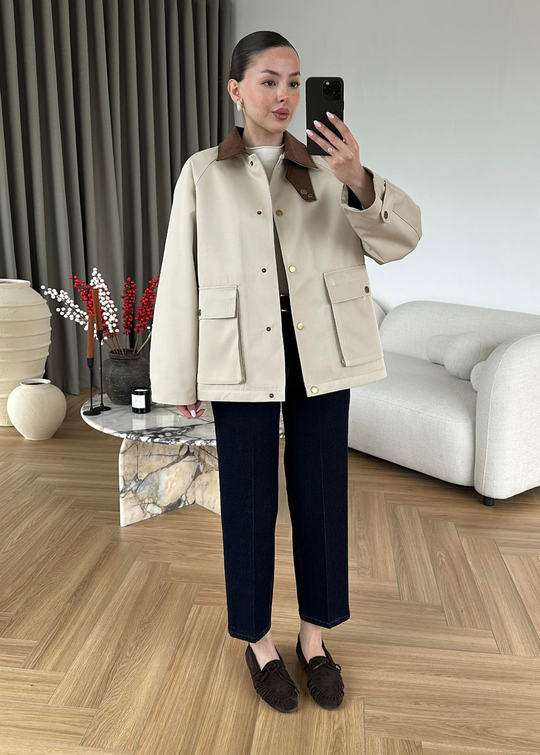 Barbour Kapitone Dolgulu Ceket TAŞ