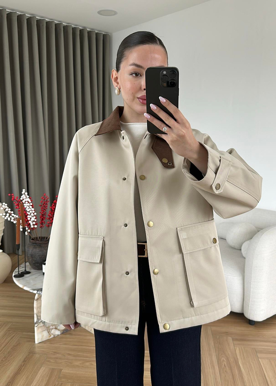 Barbour Kapitone Dolgulu Ceket TAŞ