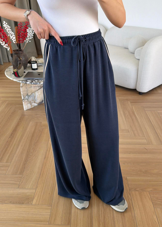 Biyeli Modal Pantolon LACİVERT