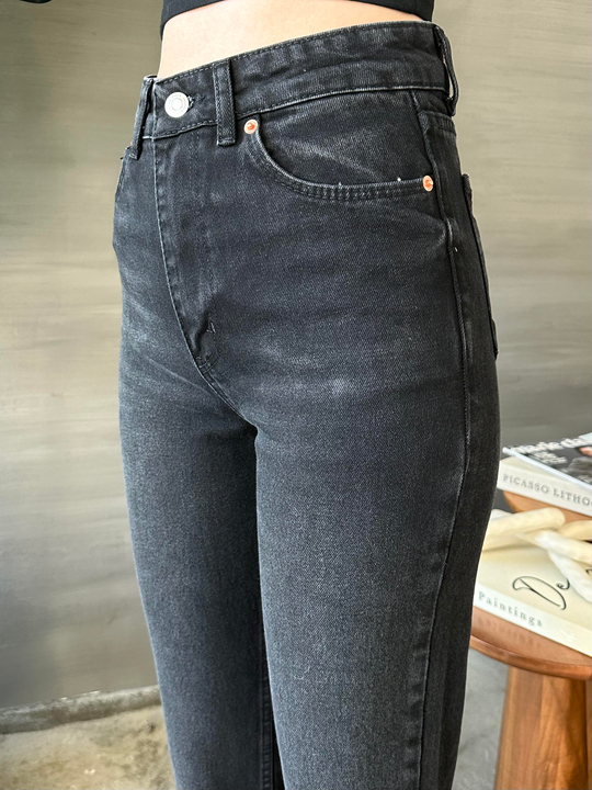 Boyfit Kesik Paça Jean ANTRASİT