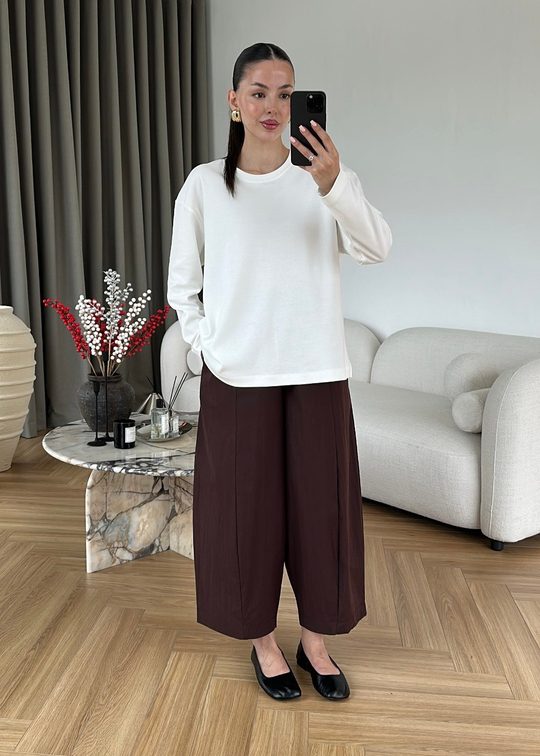 Carrot Önden Dikişli Pantolon ACI KAHVE