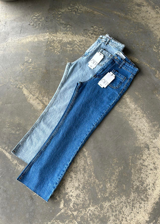 Cepli Flare Jean BUZ MAVİ