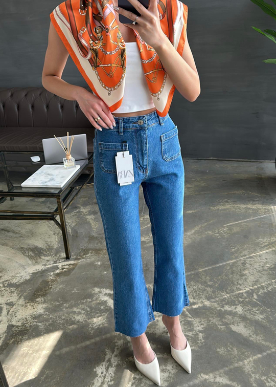 Cepli Flare Jean Orta Mavi