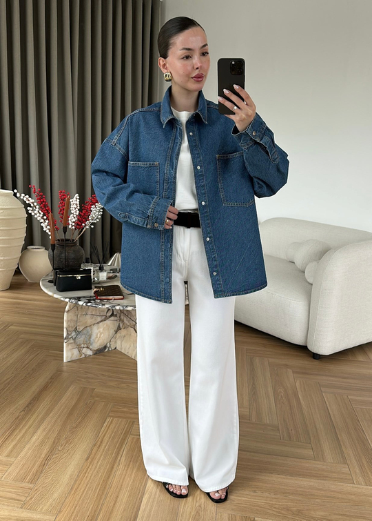 Chery Denim Ceket MAVİ
