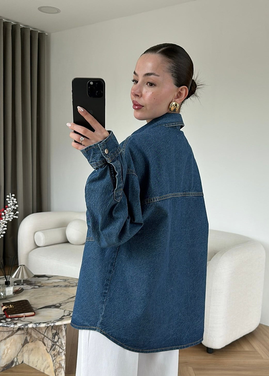 Chery Denim Ceket MAVİ
