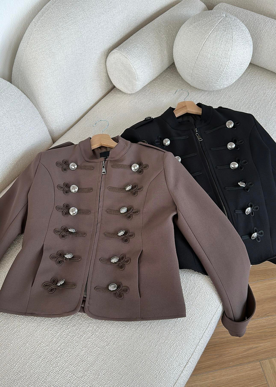Çin Esintili Blazer KAHVE