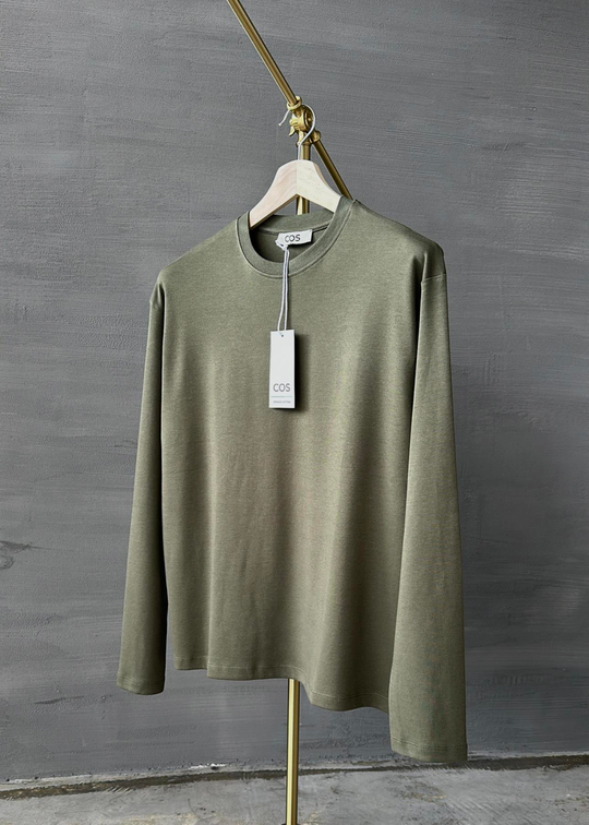 CS Uzun Kol Basic Tişört HAKİ