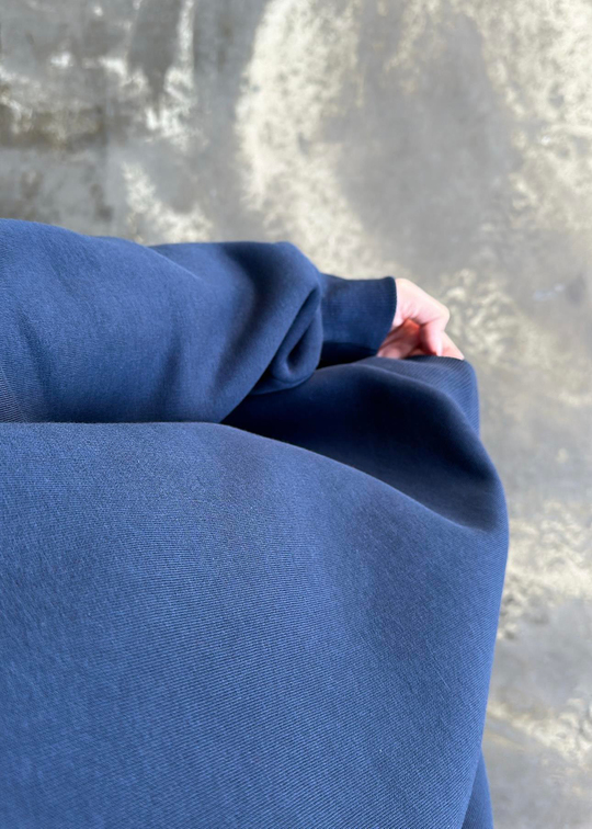 Denim Detaylı Sweatshirt LACİVERT