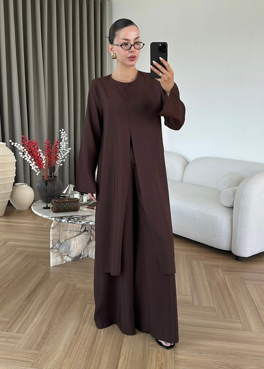 Derin Yırtmaçlı İkili Takım ACI KAHVE