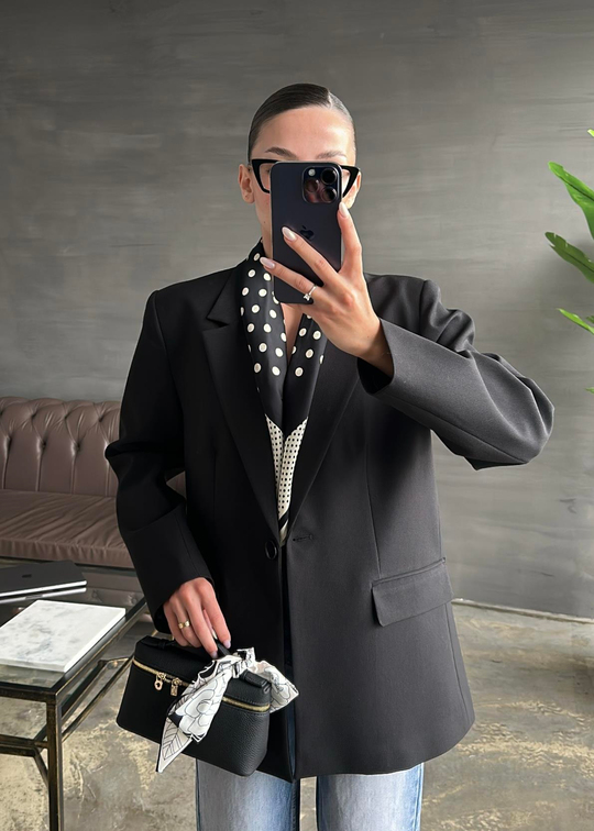 Dilvin Blazer Ceket SİYAH