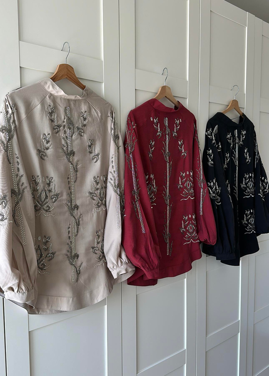 Dolce İşlemeli Kimono BEJ