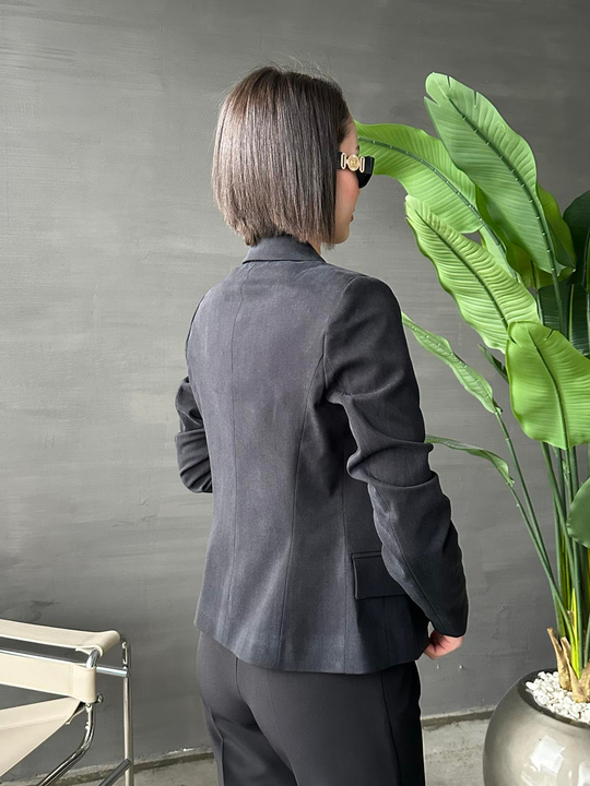 Dört Düğmeli Dilvin Blazer SİYAH