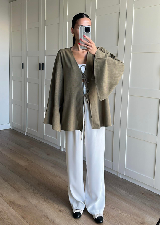 Efil Keten Kimono HAKİ