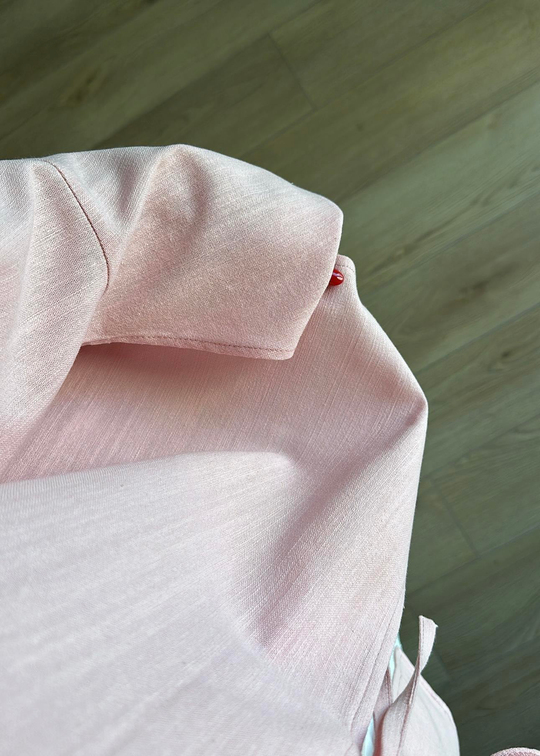 Efil Keten Kimono PEMBE