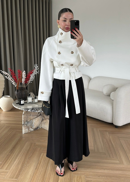 Etek Görünümlü Pantolon SİYAH