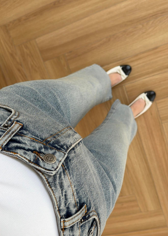 Flare Jean BUZ MAVİ