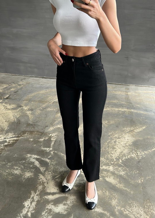 Flare Jean SİYAH