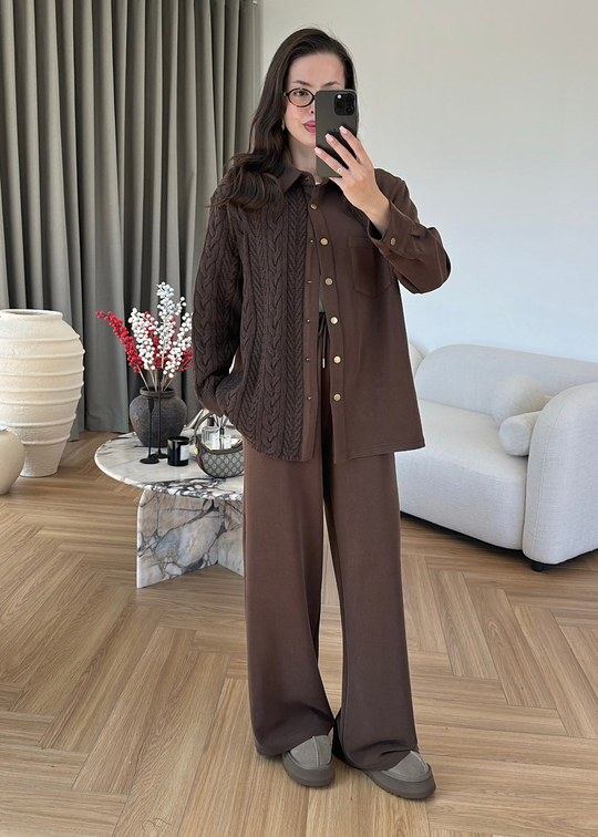 Florance Triko Modal Takım VİZON