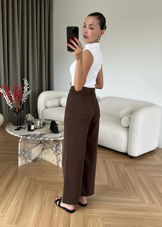 Freeze Denim Tensel Pantolon ACI KAHVE