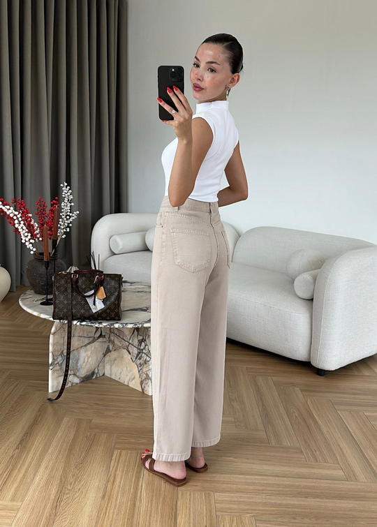 Freeze Denim Tensel Pantolon BEJ
