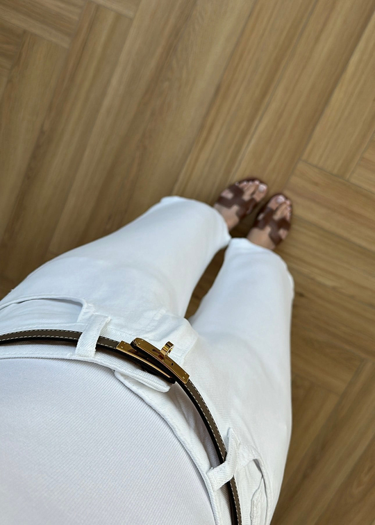 Freeze Denim Tensel Pantolon BEYAZ