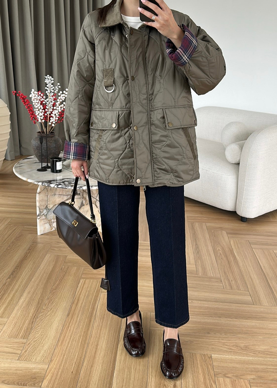 Fusla Kapitone İnce Mont HAKİ