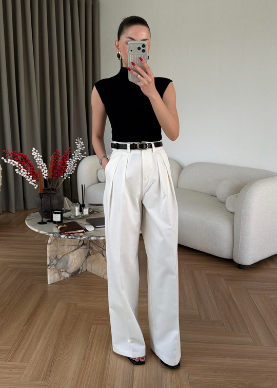 Gabardin Premium Pantolon EKRU