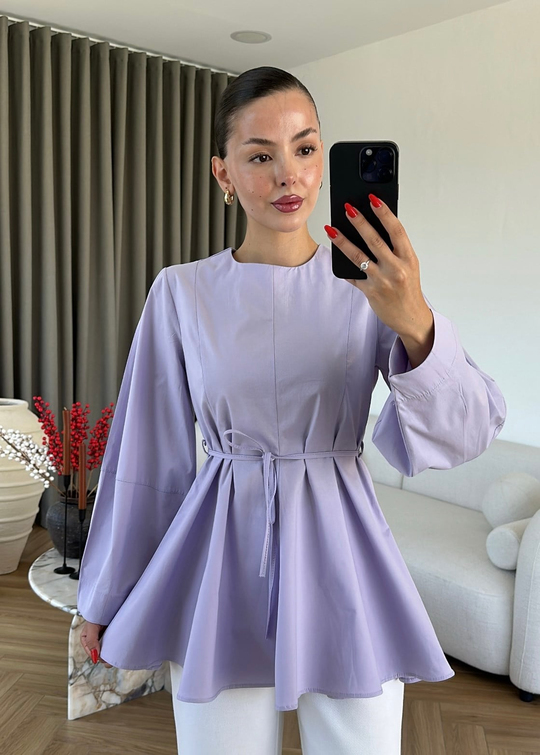 Hydre Poplin Gömlek LİLA
