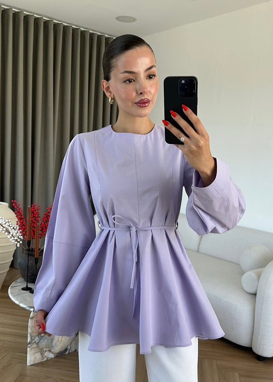 Hydre Poplin Gömlek LİLA